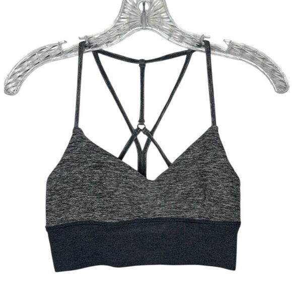 Alosoft Lavish Grey/Black Sports Bra. Size Small. - Picture 3 of 8